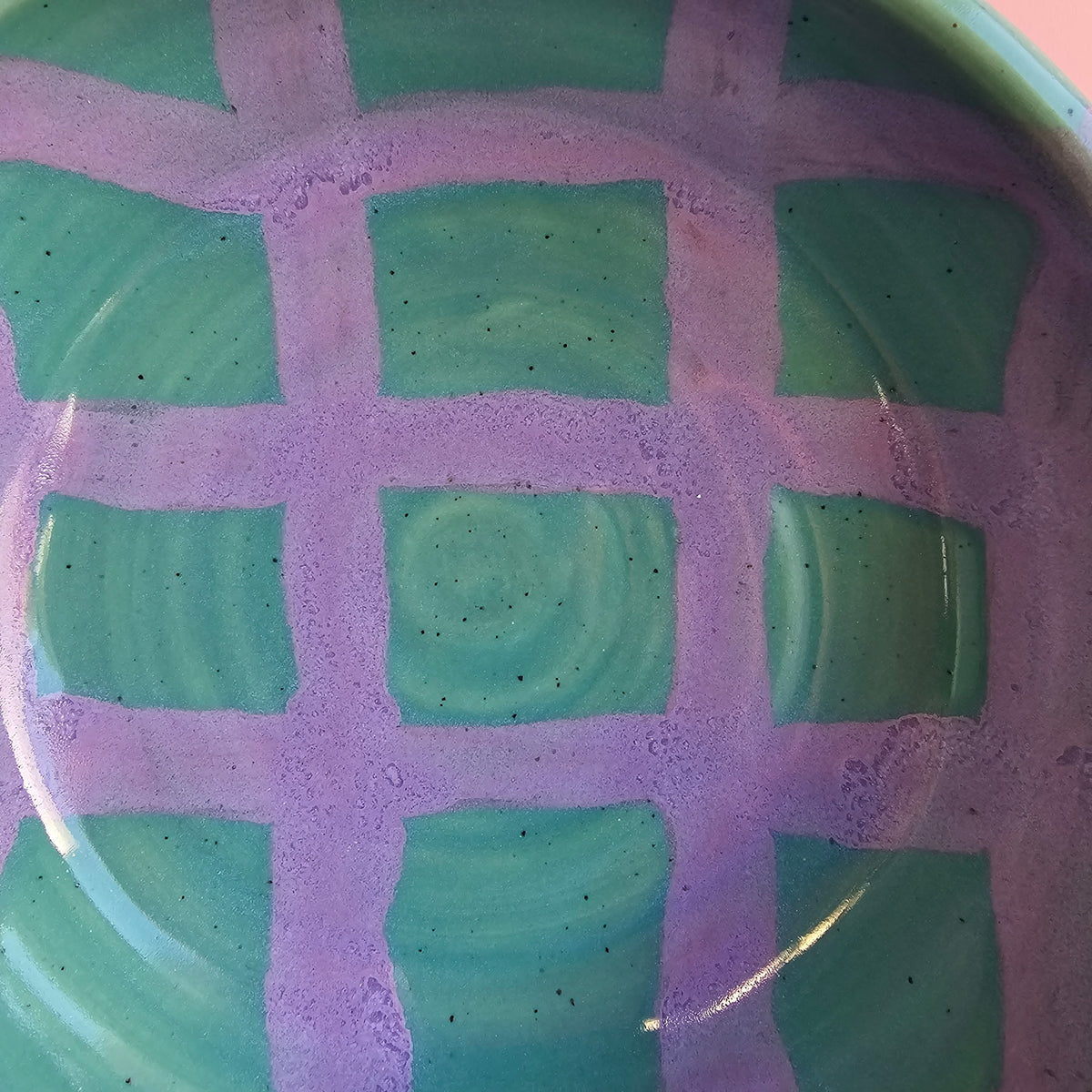 SMOOTHIE PLAID PLATE BOWL