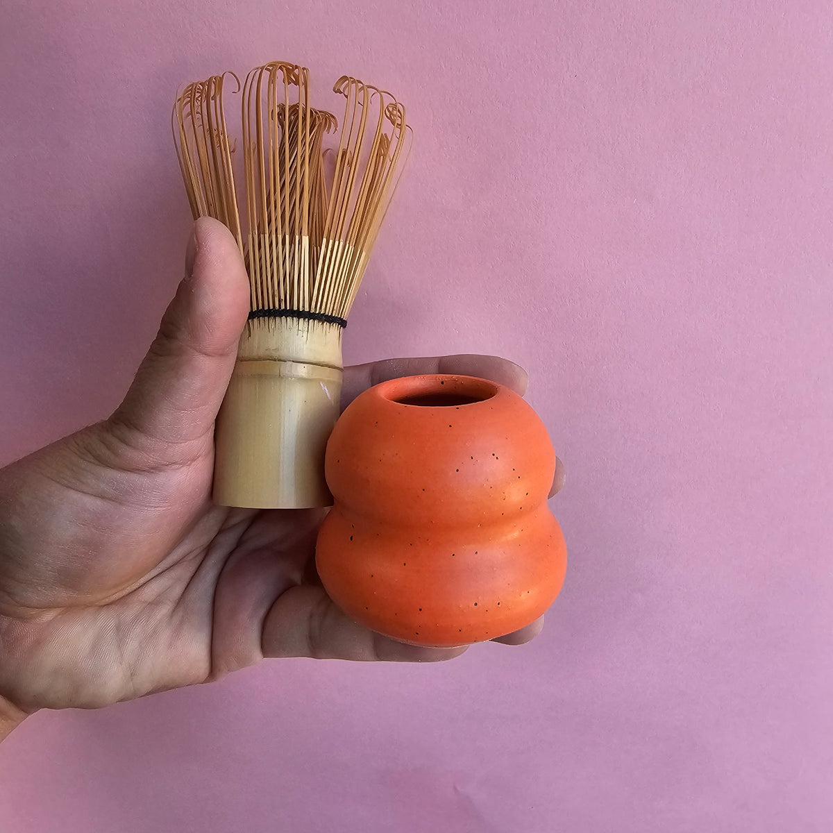 ORANGE PEEL MATCHA WHISK HOLDER