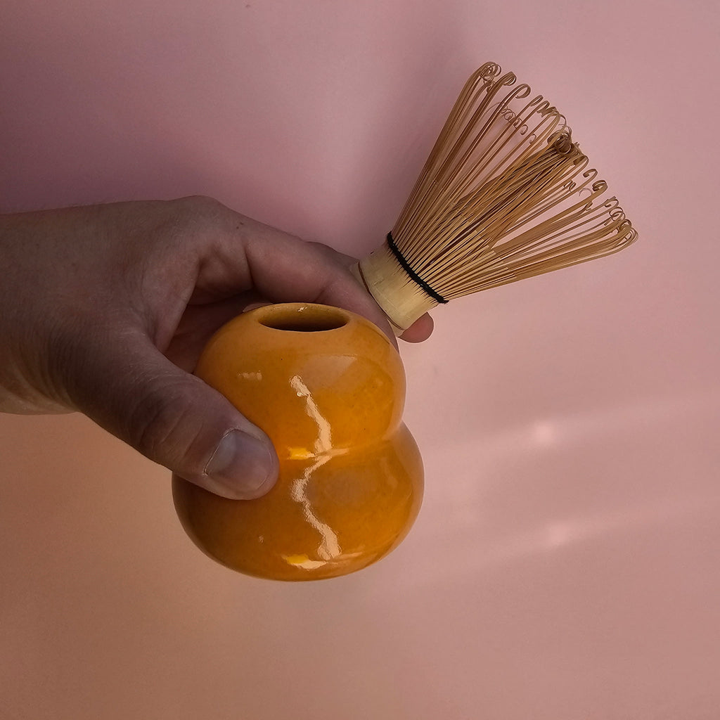 PERSIMMON VENUS MATCHA WHISK HOLDER!