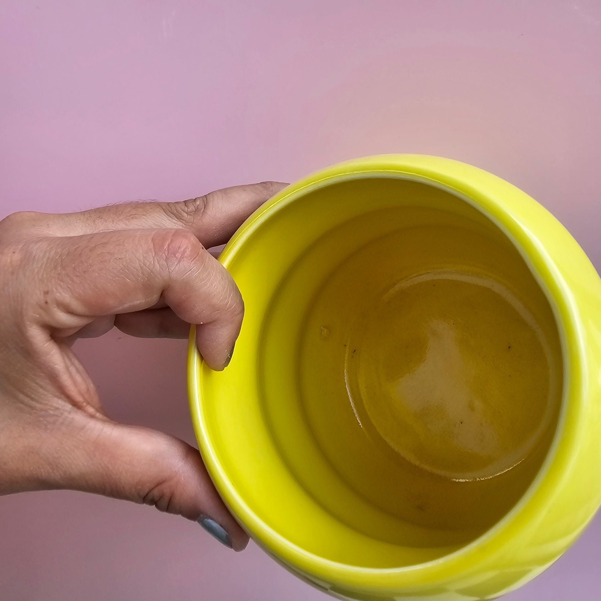 *SECOND* CHARTREUSE JUMBO ZIGZAG CUP