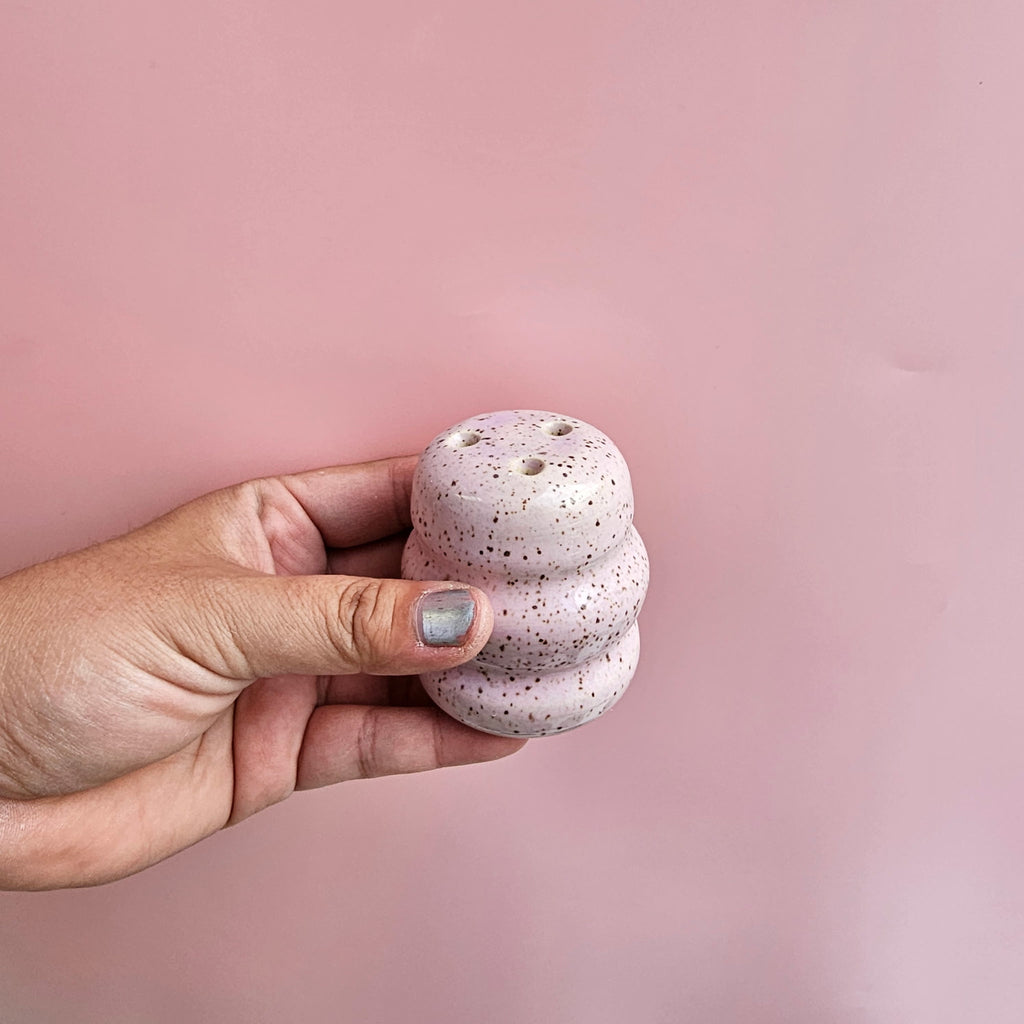 ORCHID SPECKLED SALT SHAKER