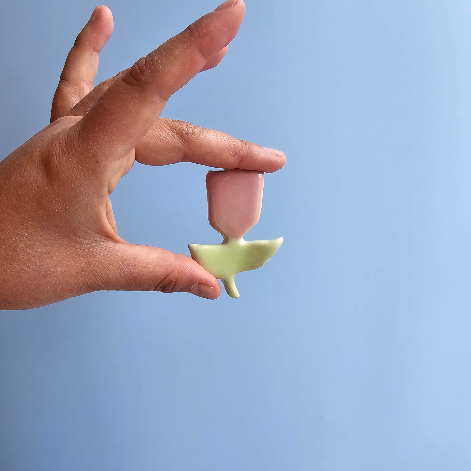 FLAMINGO/MINTY TULIP CHOPSTICK REST!