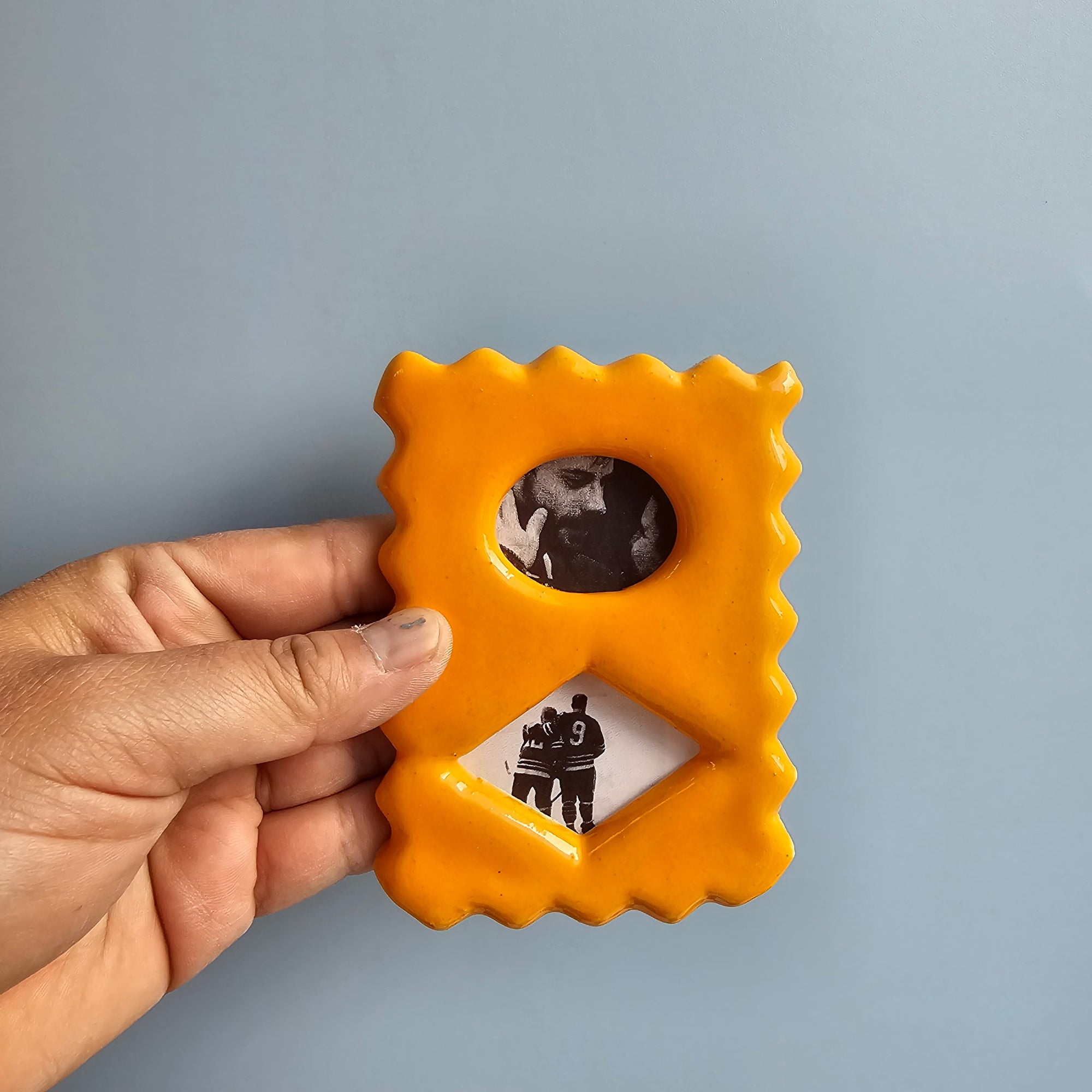 PERSIMMON DOUBLE SQUIGGLE RECTANGLE PORTAL FRAME!