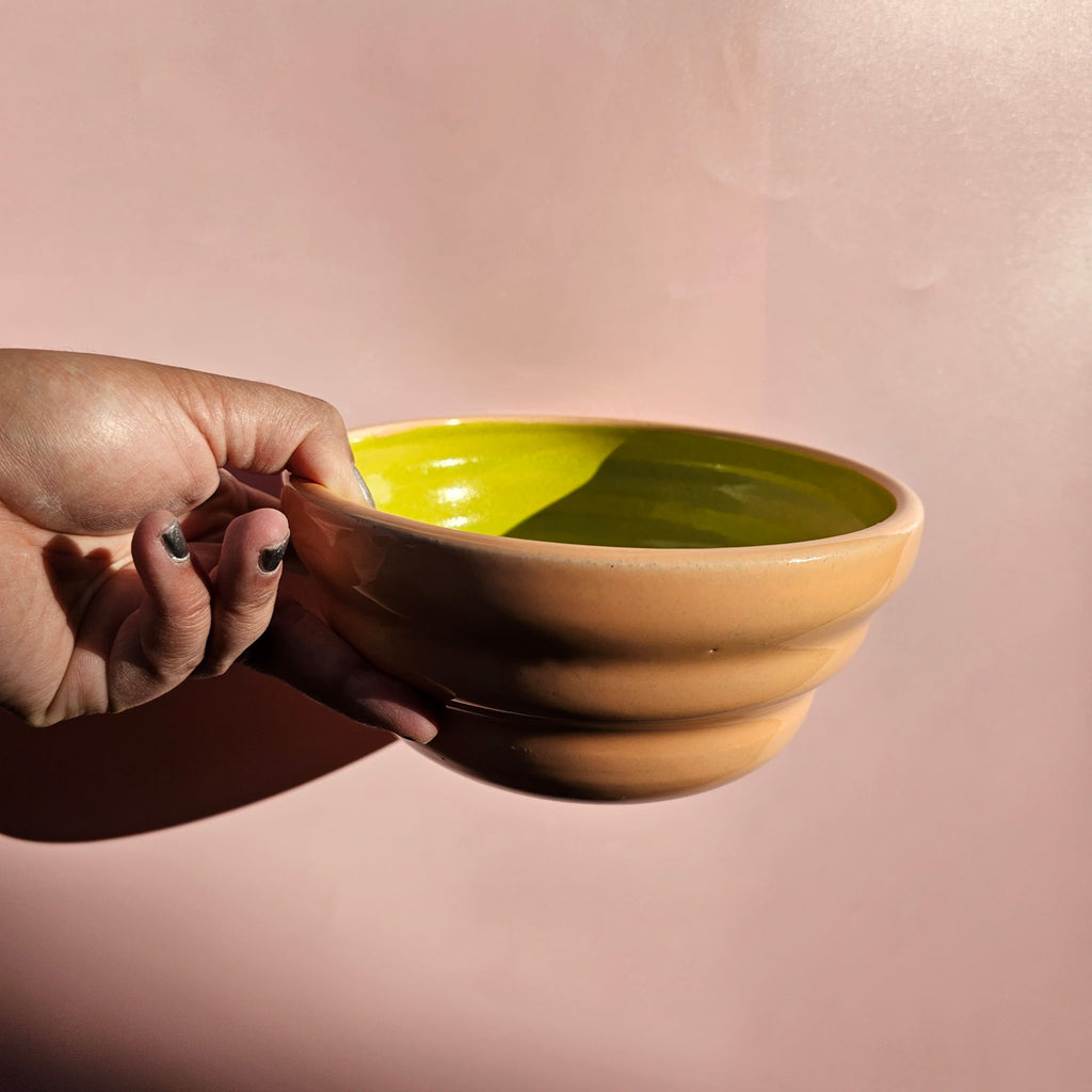 CANTALOUPE & PEA STAIRS CERAL BOWLS!