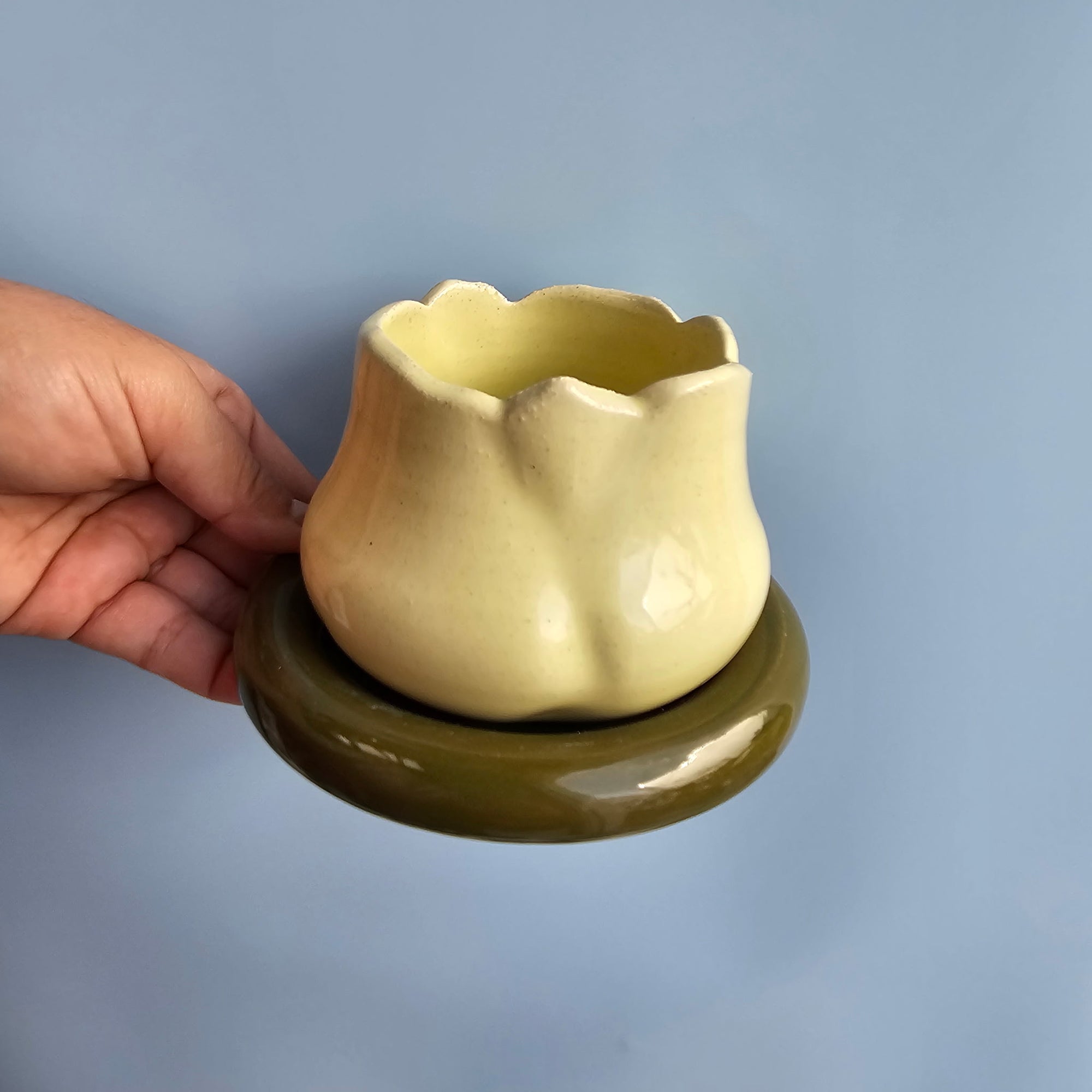 *SECONDS* LEMON TULIP CUP AND SAUCER