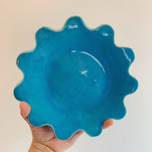 TROPICAL BLUE SQUIGGLE PLATE