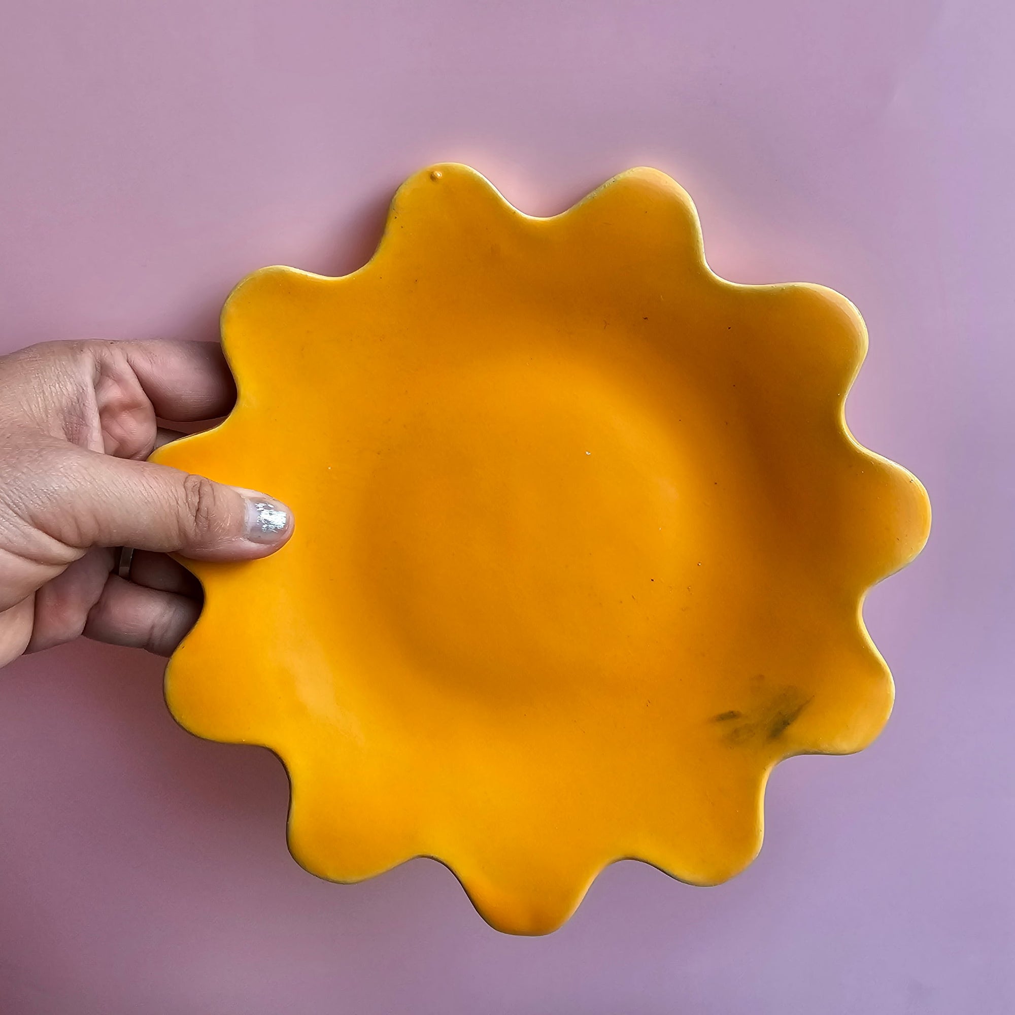 *SECONDS* PUMPKIN DAISY PLATE!