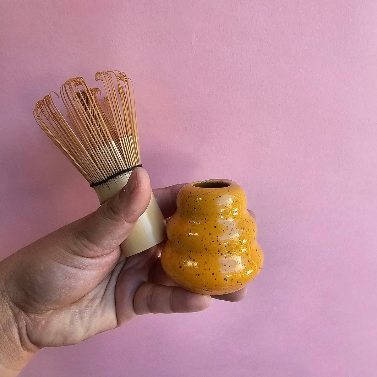 MANGO SPECKLED MATCHA WHISK HOLDER