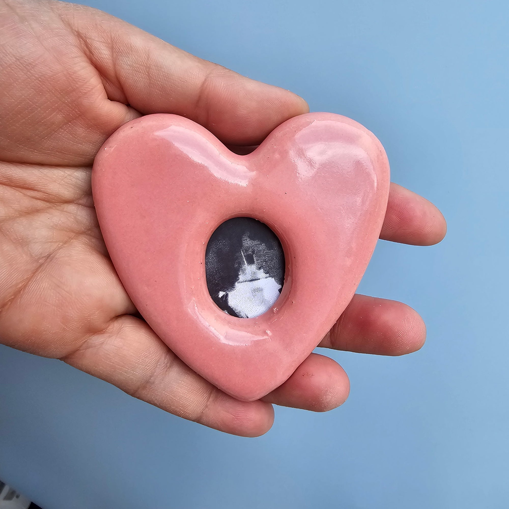 FLAMINGO MINI HEART OVAL PORTAL FRAME!