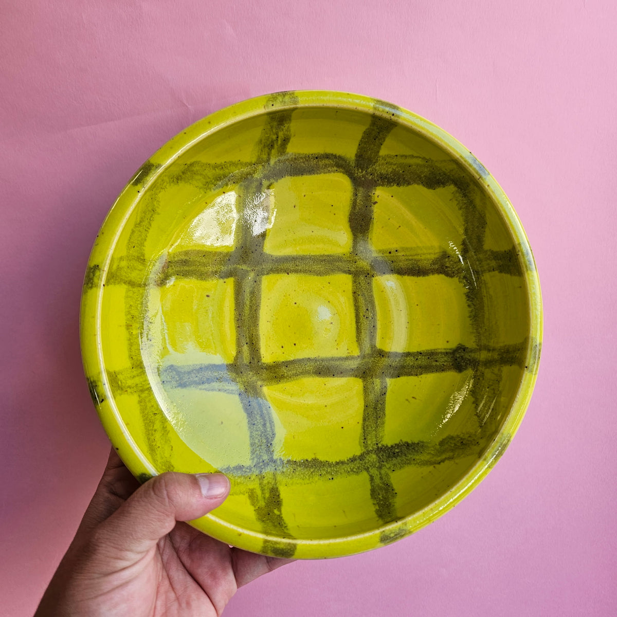 EDEMAME PLAID PLATE BOWL