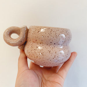 ORCHID SPECKLED VENUS LOOP MUG
