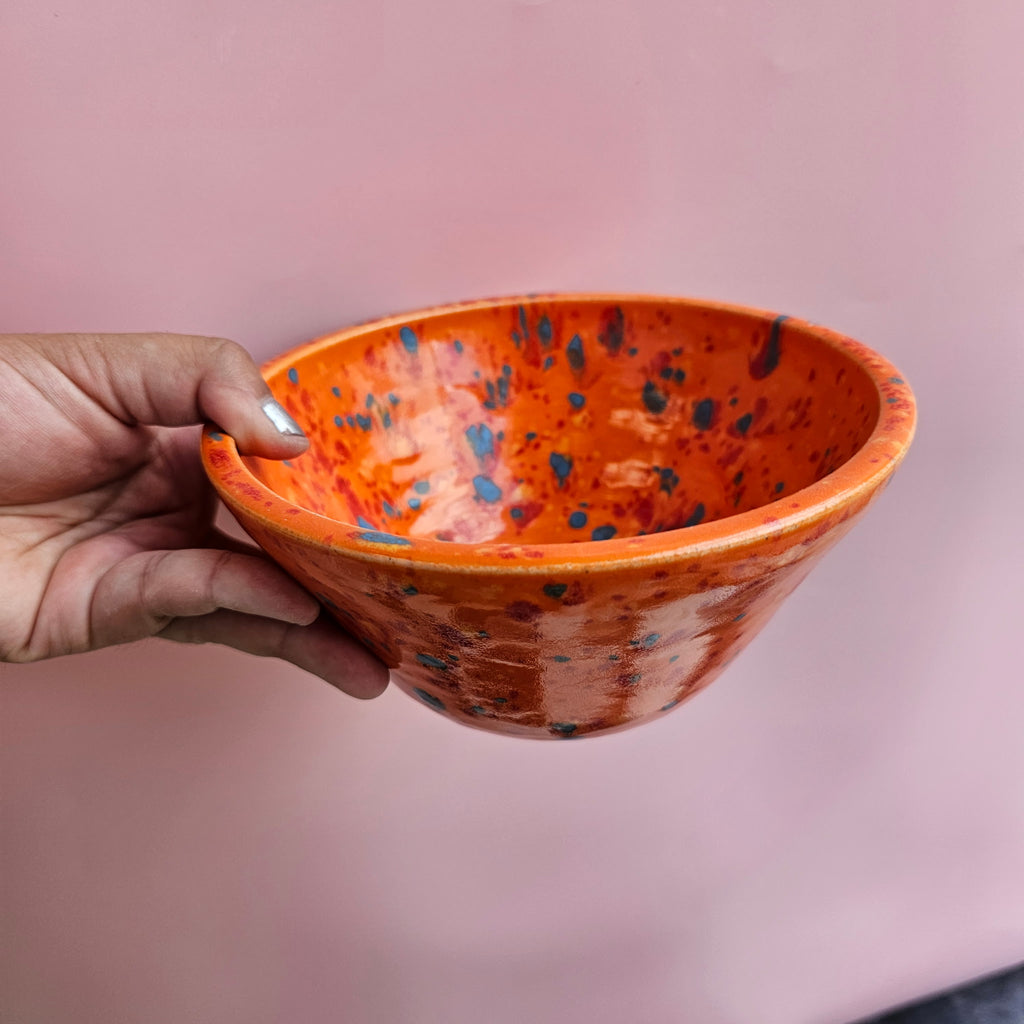 ORANGE CONFETTY BOWL