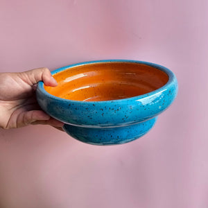 TROPICAL ORANGE SPECKLED BOWL