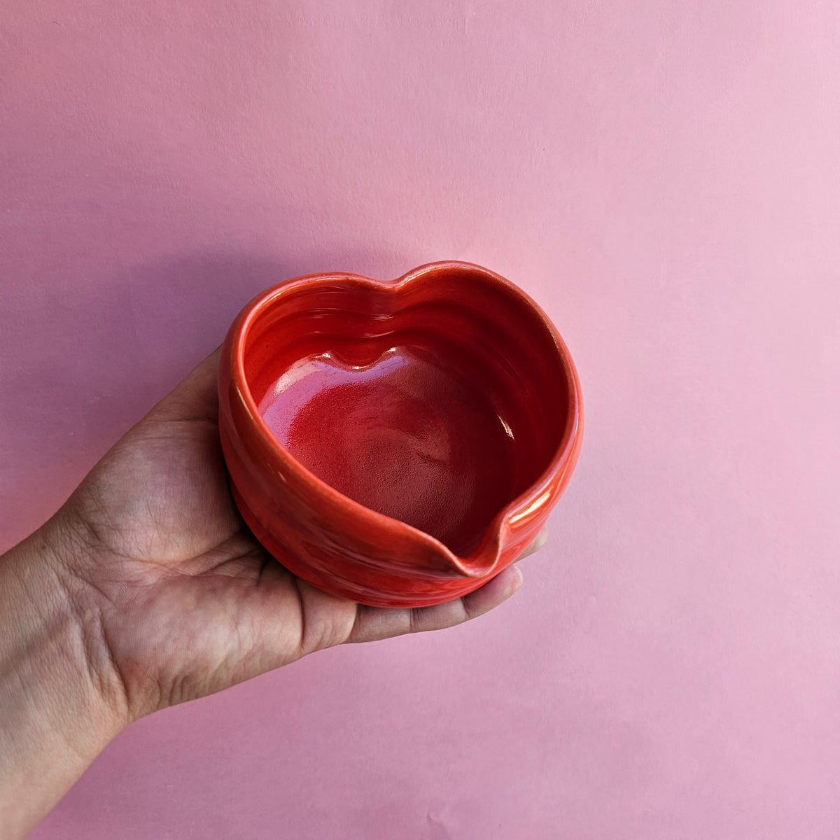 CHERRY HEART MATCHA BOWL