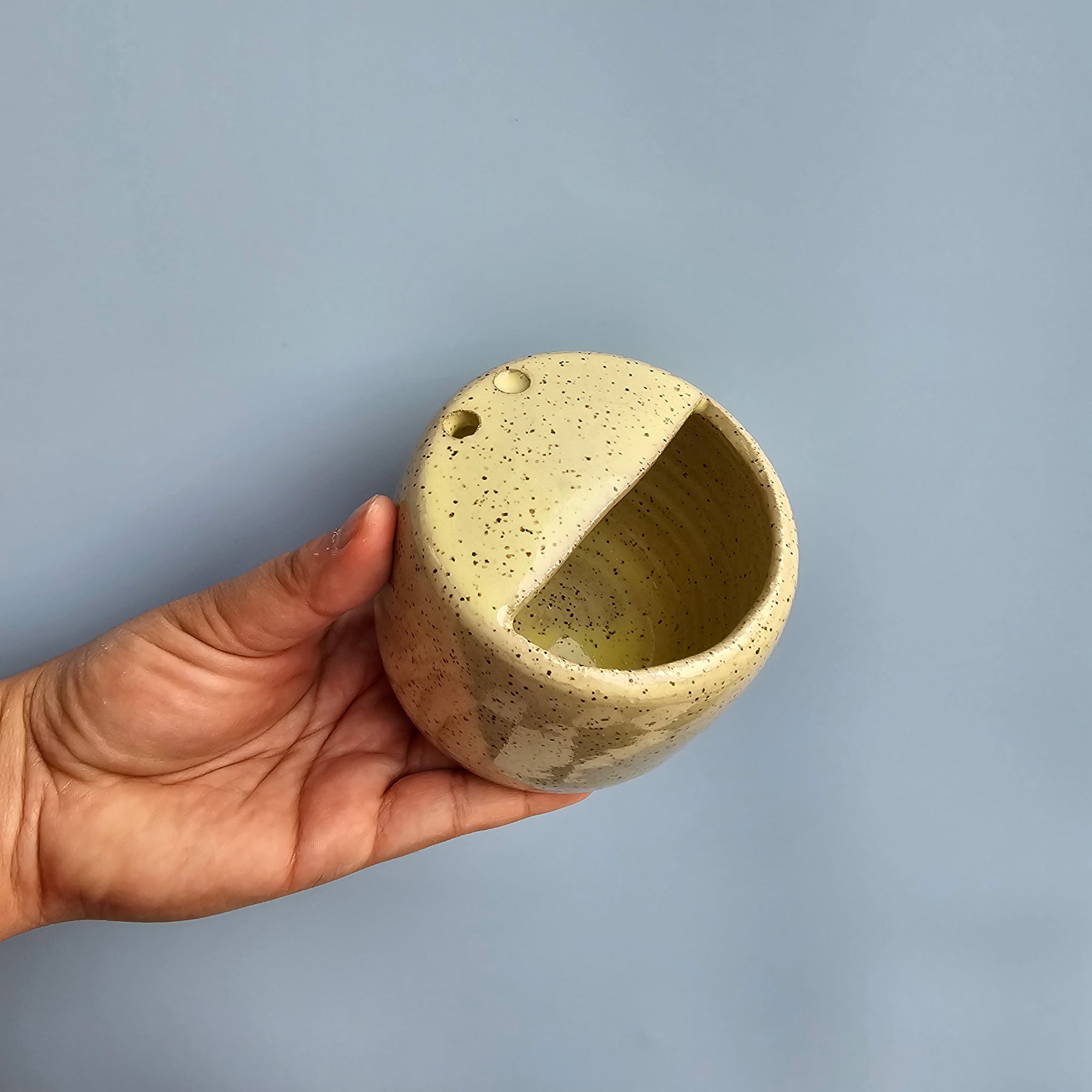 LEMON SPECKLED TRAVEL CUP