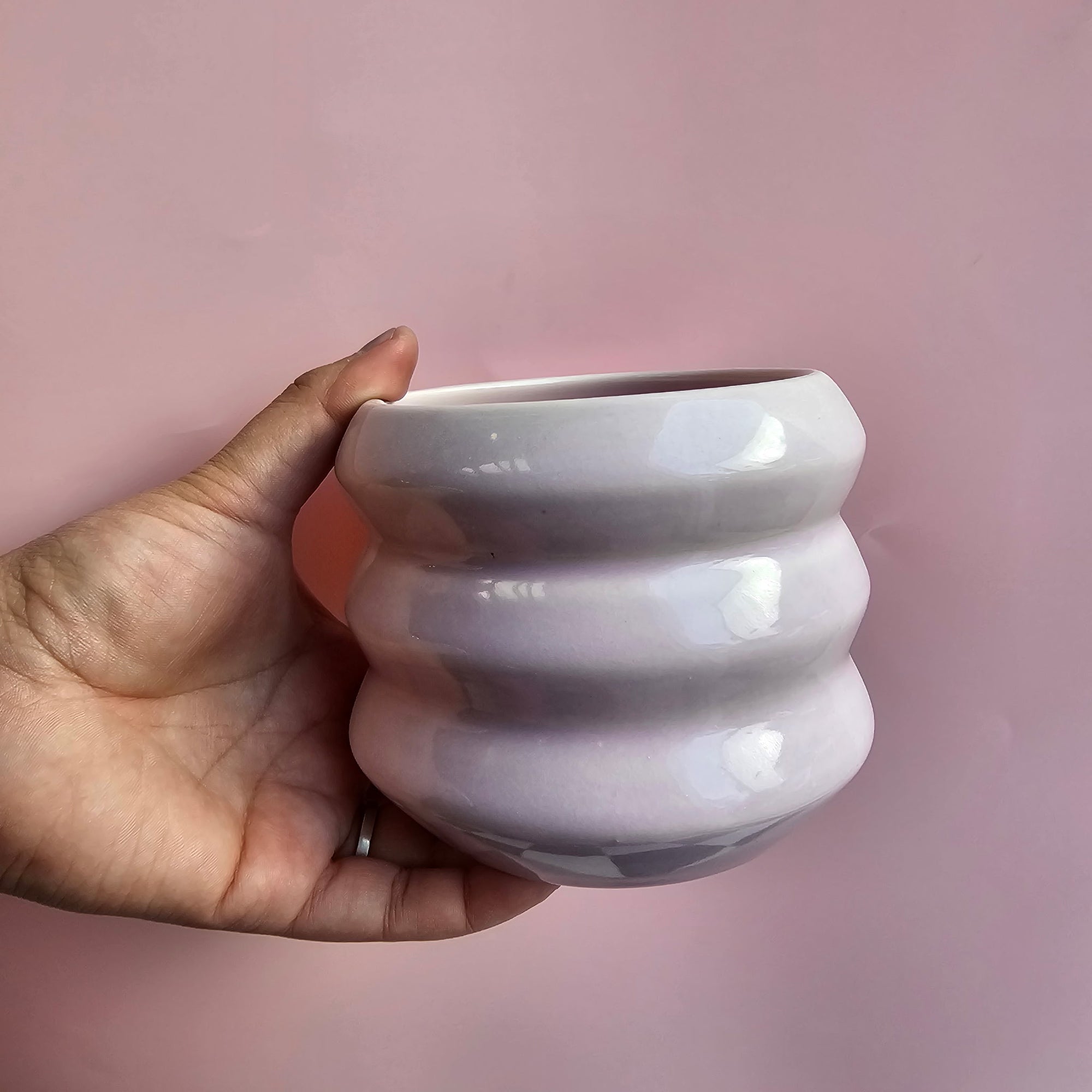 *SECONDS* MOONSTONE ZIGZAG PLANTER!