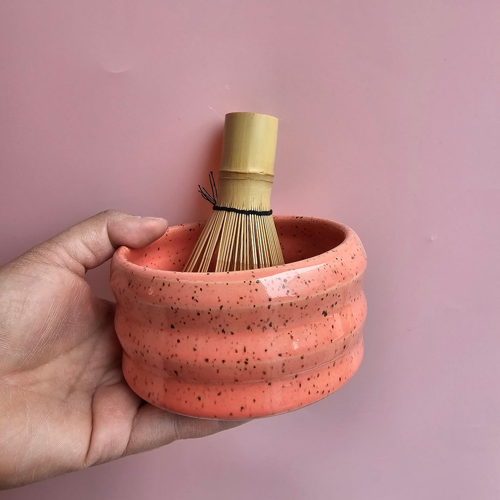 FLAMINGO SPECKLED MATCHA BOWL!