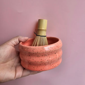 FLAMINGO SPECKLED MATCHA BOWL!