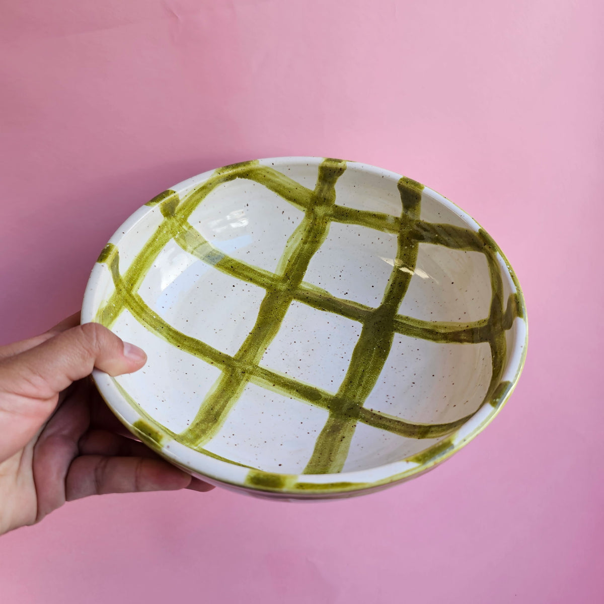 KALE PLAID PLATE BOWL