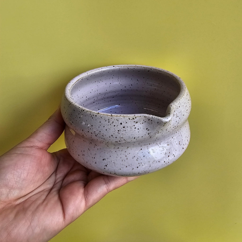 LAVENDER SPECKLED VENUS MATCHA BOWL