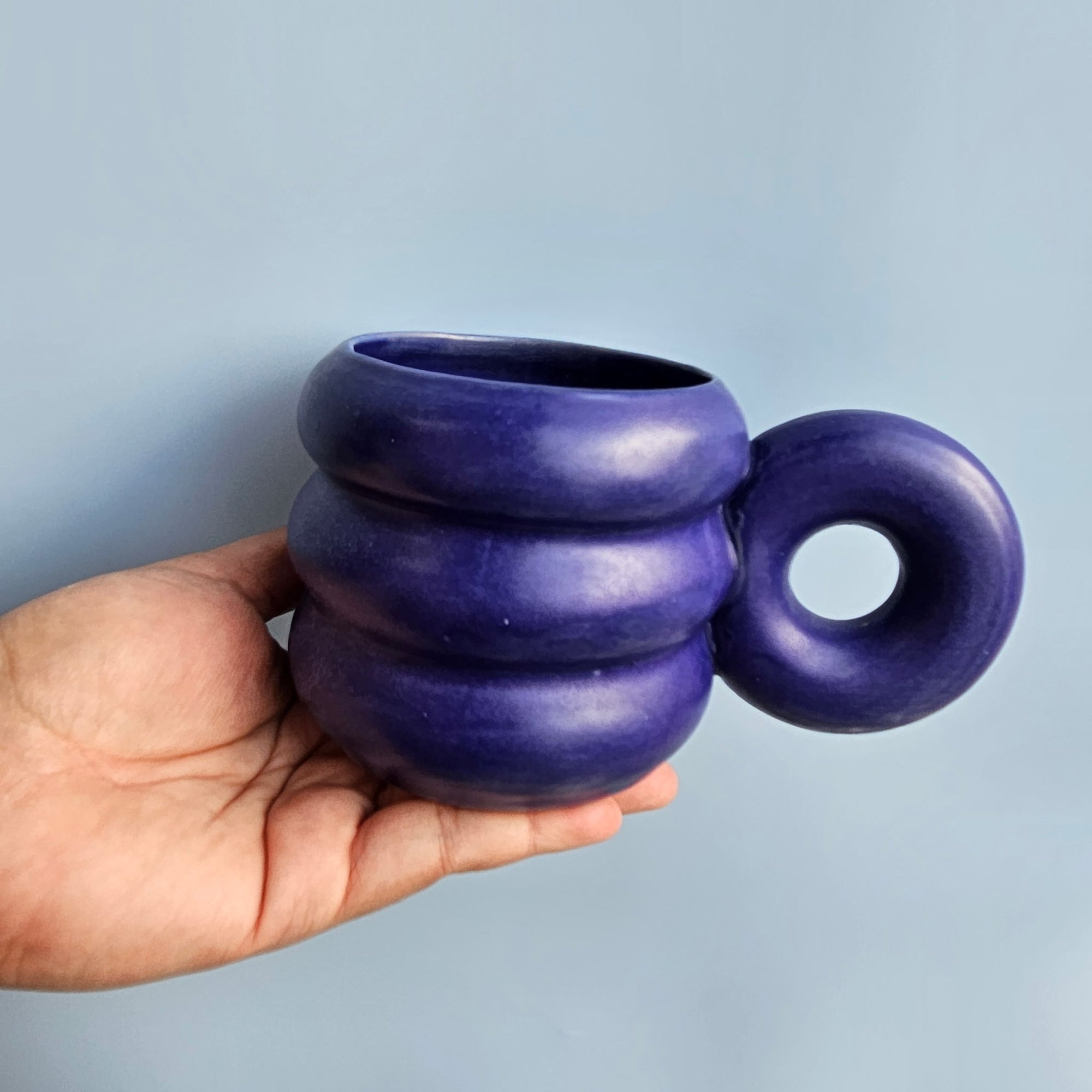 *SECOBDS* BLUEBERRY TRIPPY DONUT MUG