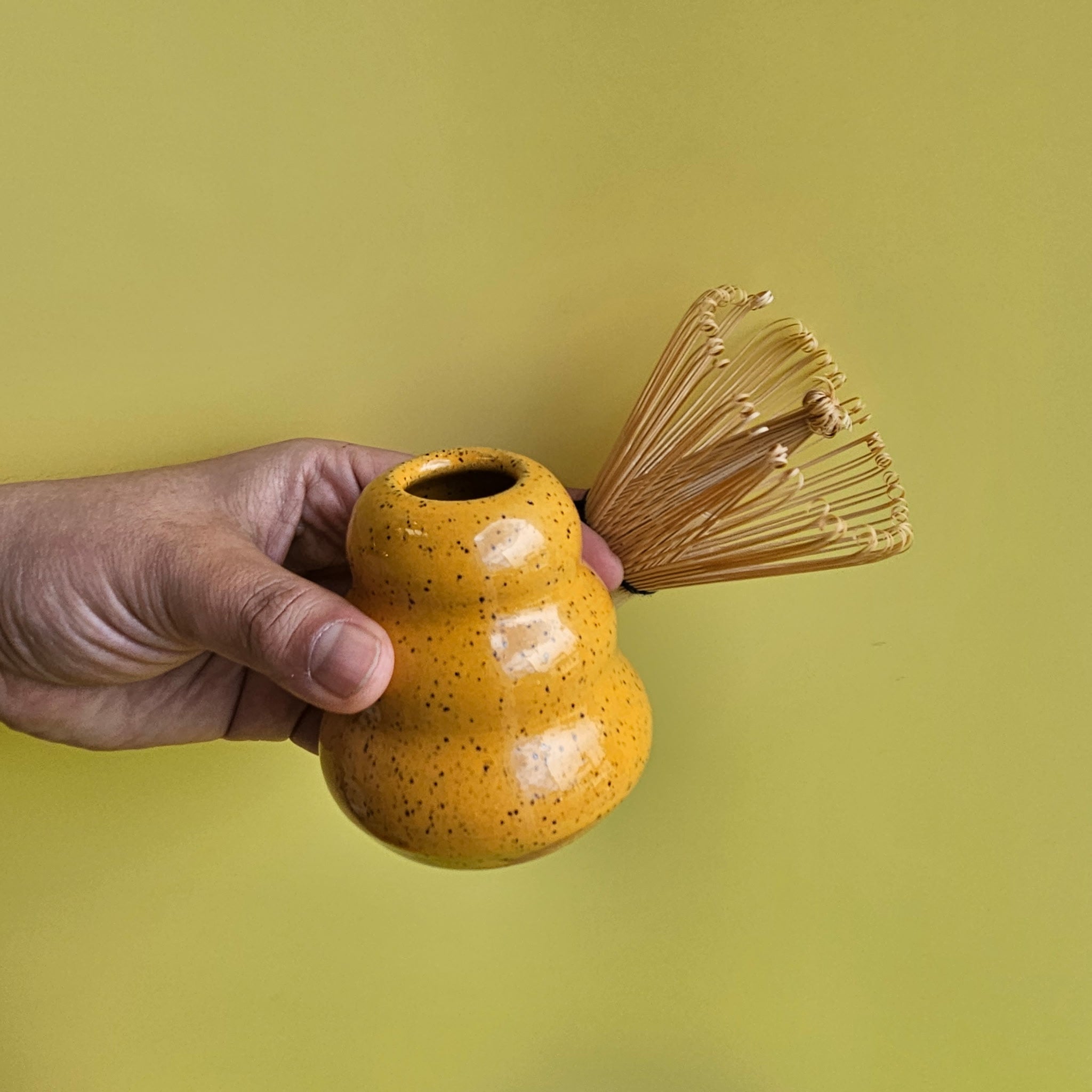 MANGO SPECKLED MATCHA WHISK HOLDER