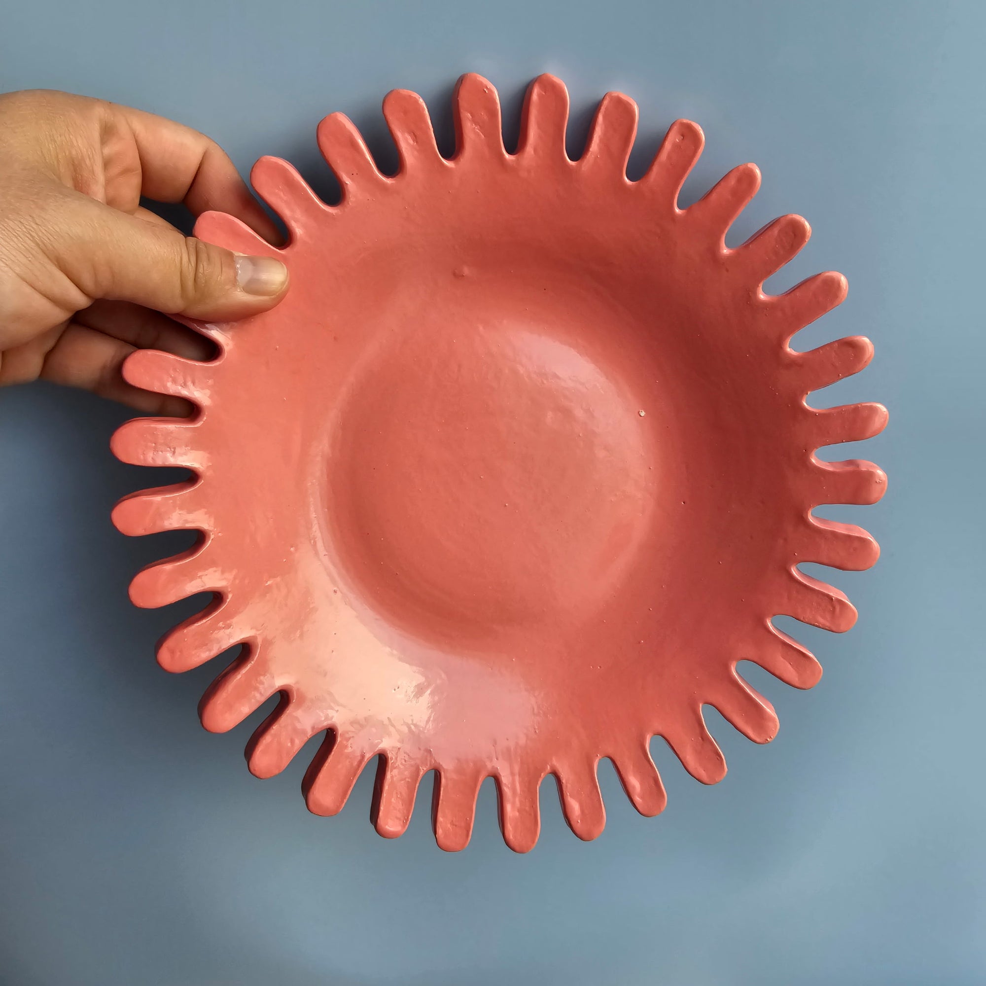 *SECONDS* FLAMINGO AMEOBA PLATE