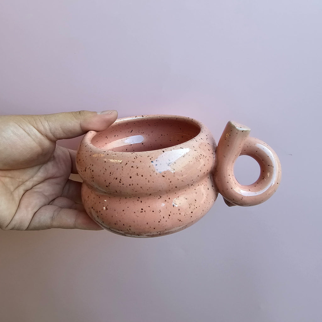 FLAMINGO SPECKLED CORKSCREW VENUS MUG!