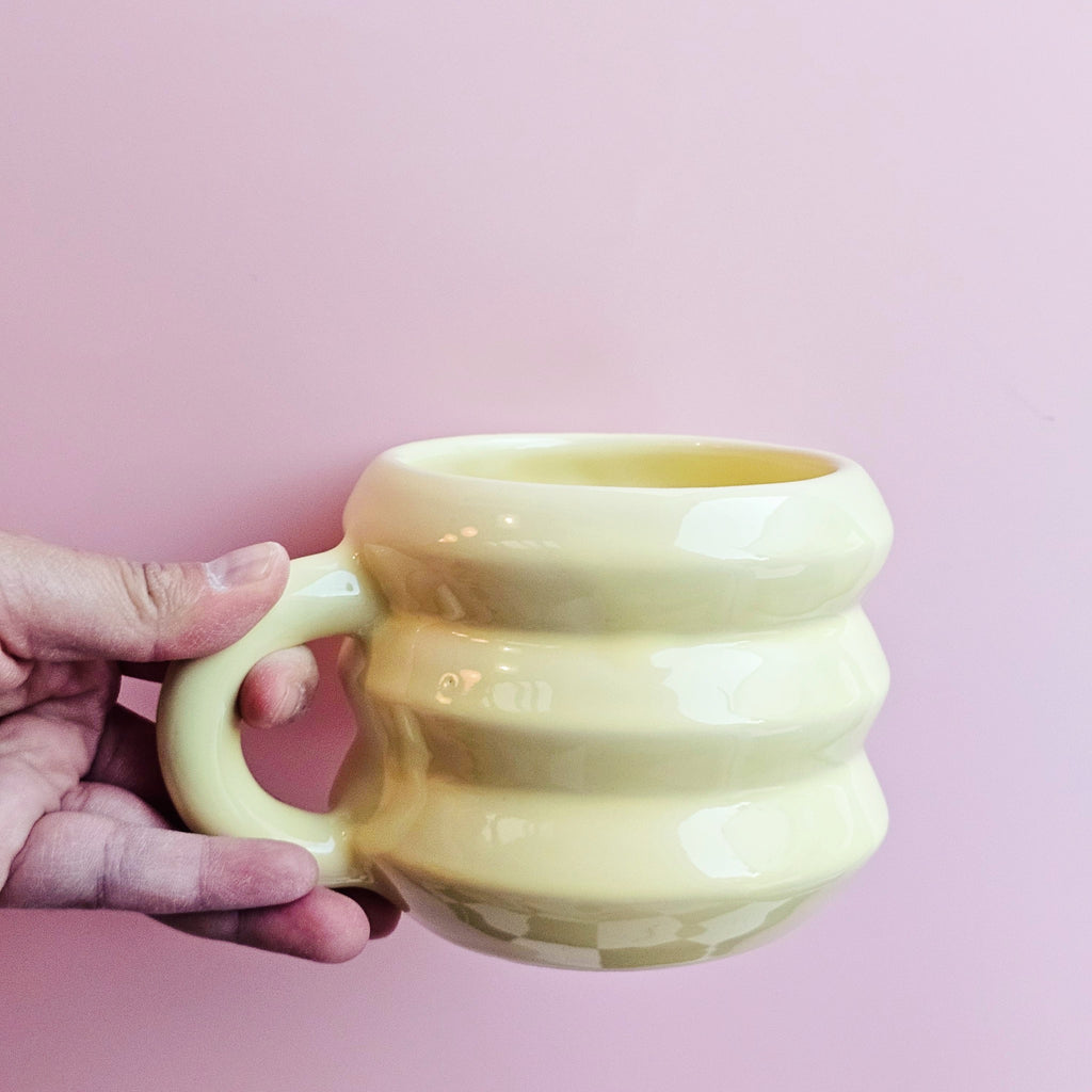 LEMON JUMBO ZIGZAG MUG