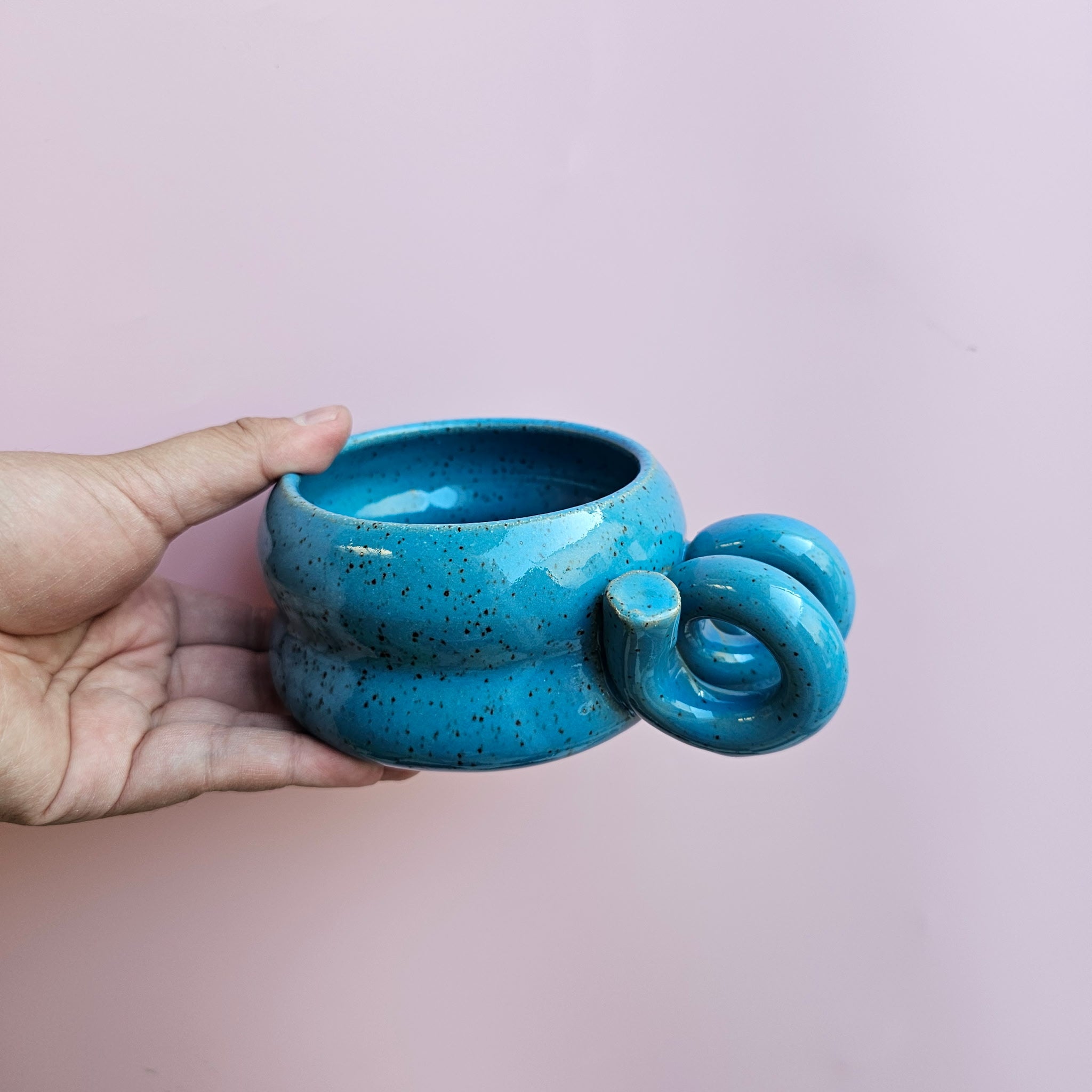 TROPICAL SPECKLED CORKSCREW VENUS MUG!