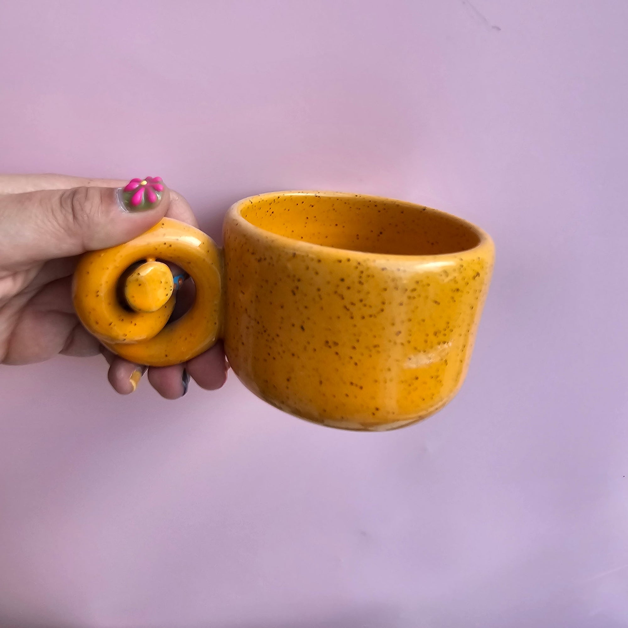 PUMPKIN SPECKLED KNOT MUG!
