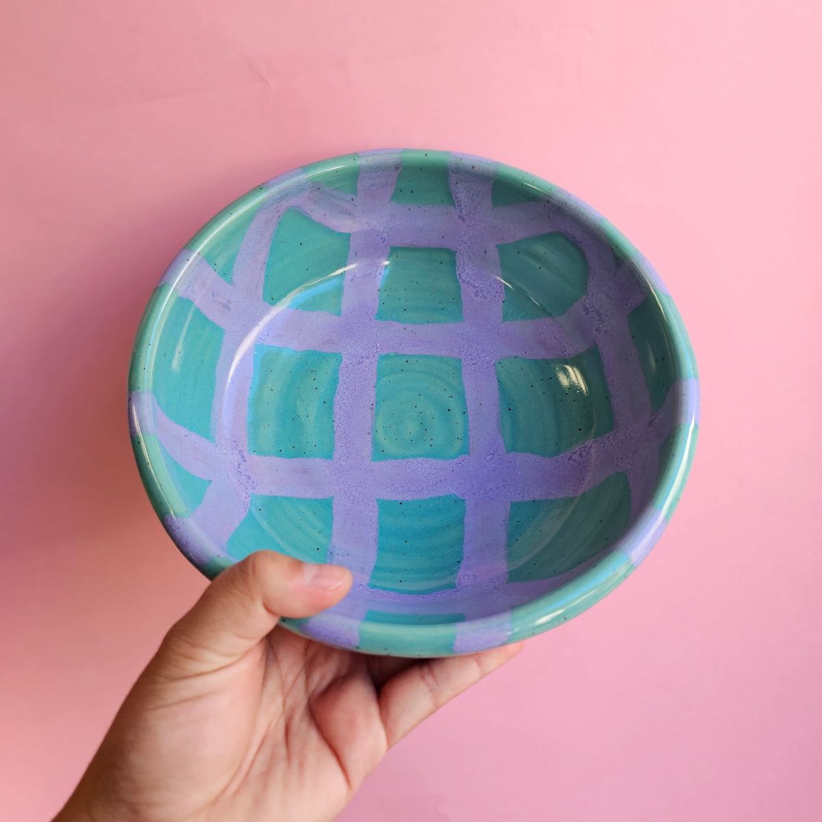SMOOTHIE PLAID PLATE BOWL