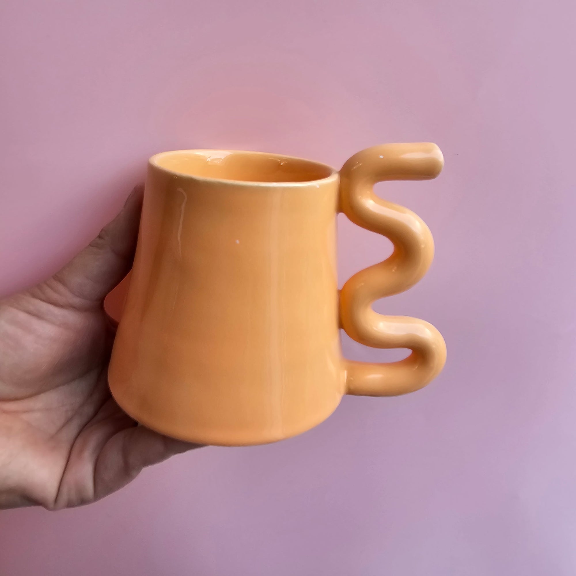 *SECONDS* ORANGE CREAMSICLE SQUIGGLE MUG!