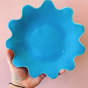 TROPICAL BLUE SQUIGGLE PLATE
