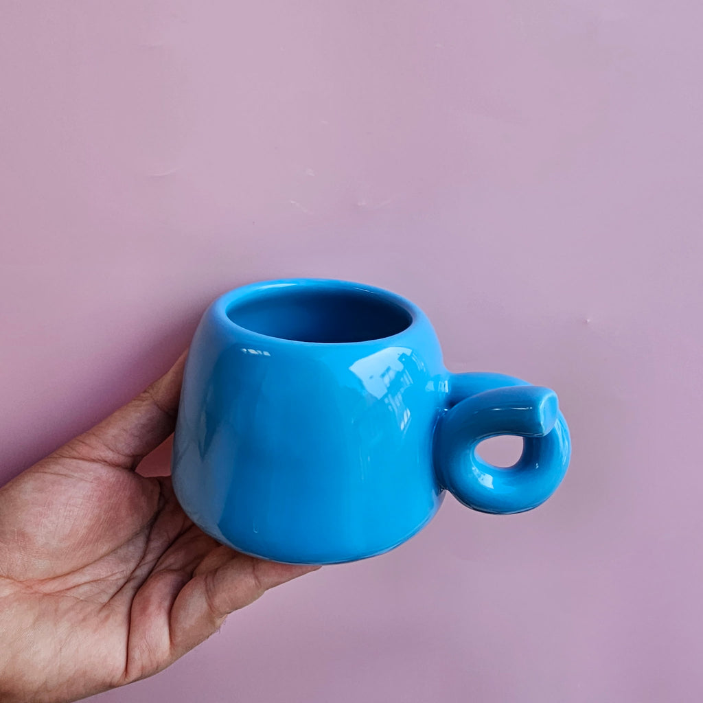 TROPICAL CORKSCREW CHUBBY MUG !