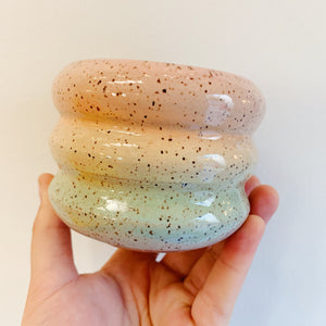 PASTEL RAINBOW SPECKLED TRIPPY CUP