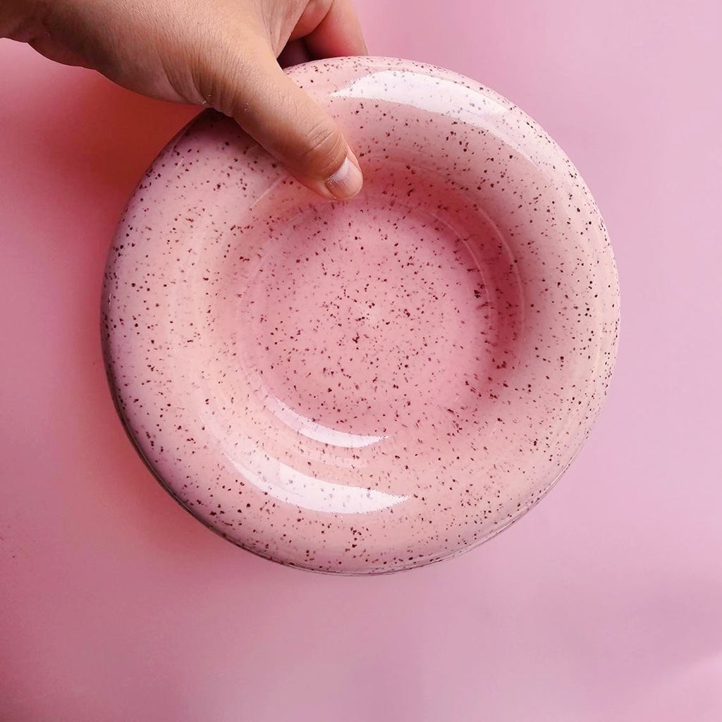 PINKY SPECKLED BUBBLE DISH