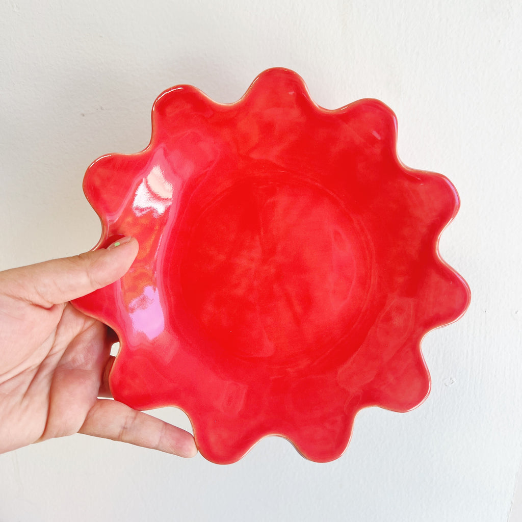 CORAL SQUIGGLE PLATE