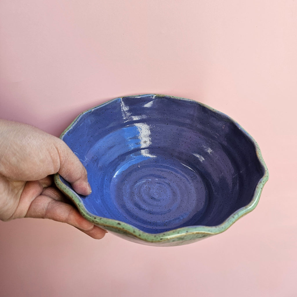 TWO TONE BLUES RAMEN BOWL