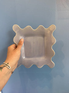 LAVENDER SQUARE SQUIGGLES PLATE!