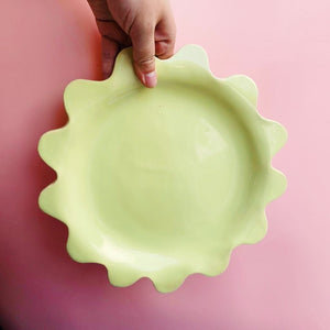 MINTY SQUIGGLE DINNER PLATE