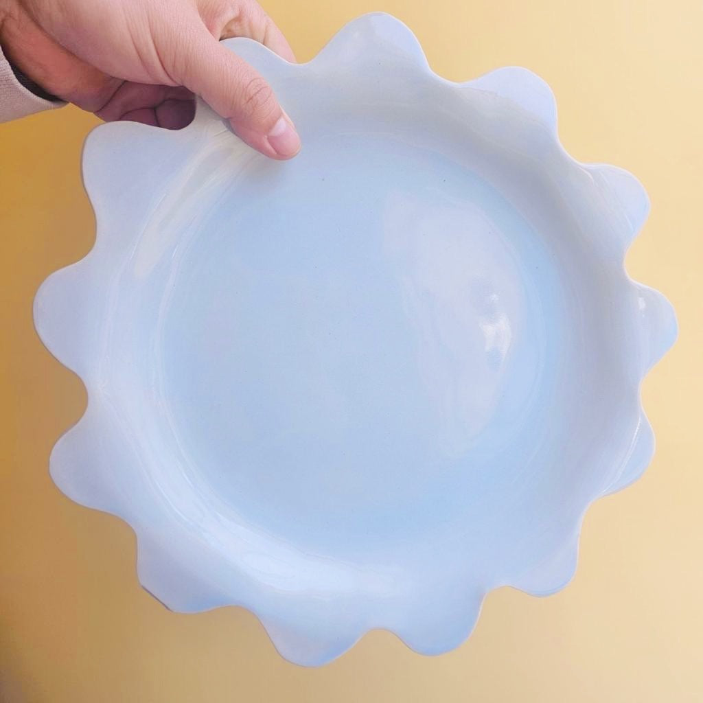 *SECONDS* BLUE SKY SQUIGGLE DINNER PLATE