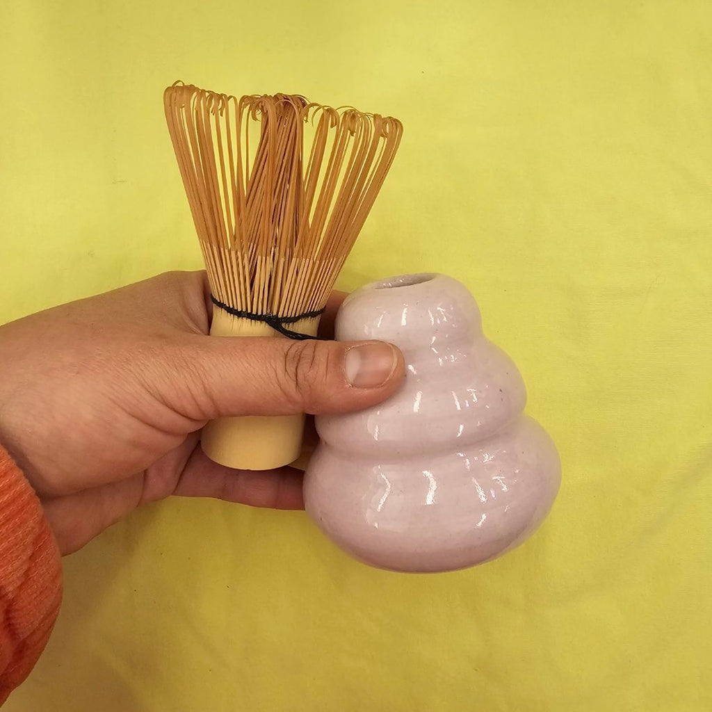 PUFF PINK MATCHA WHISK HOLDER