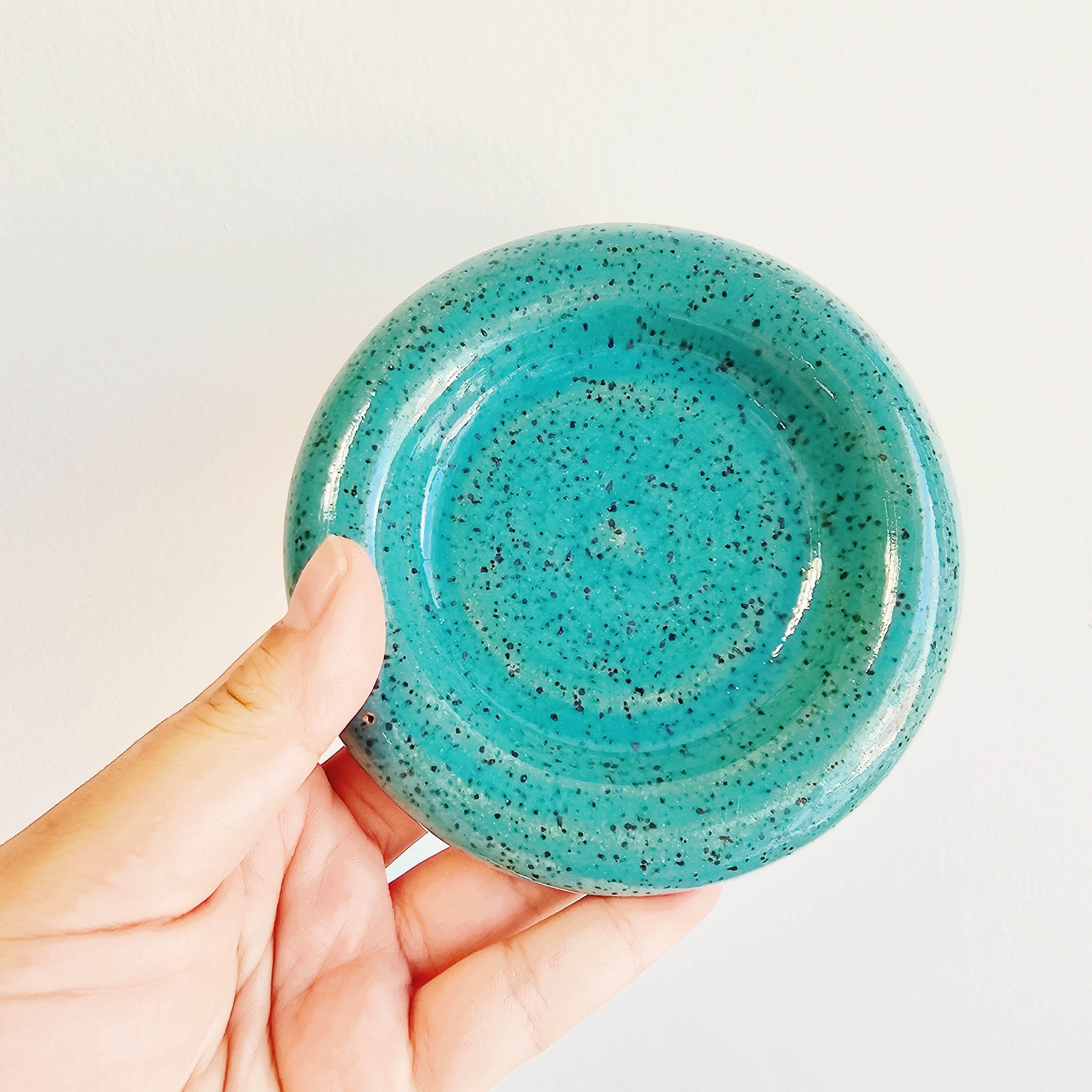 JADE SPECKLED BUBBLE DISH