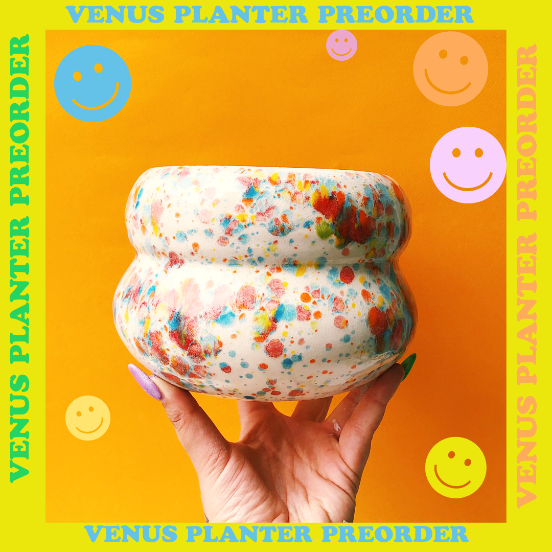 PREORDER VENUS PLANTER • SPECKLED or SOLID