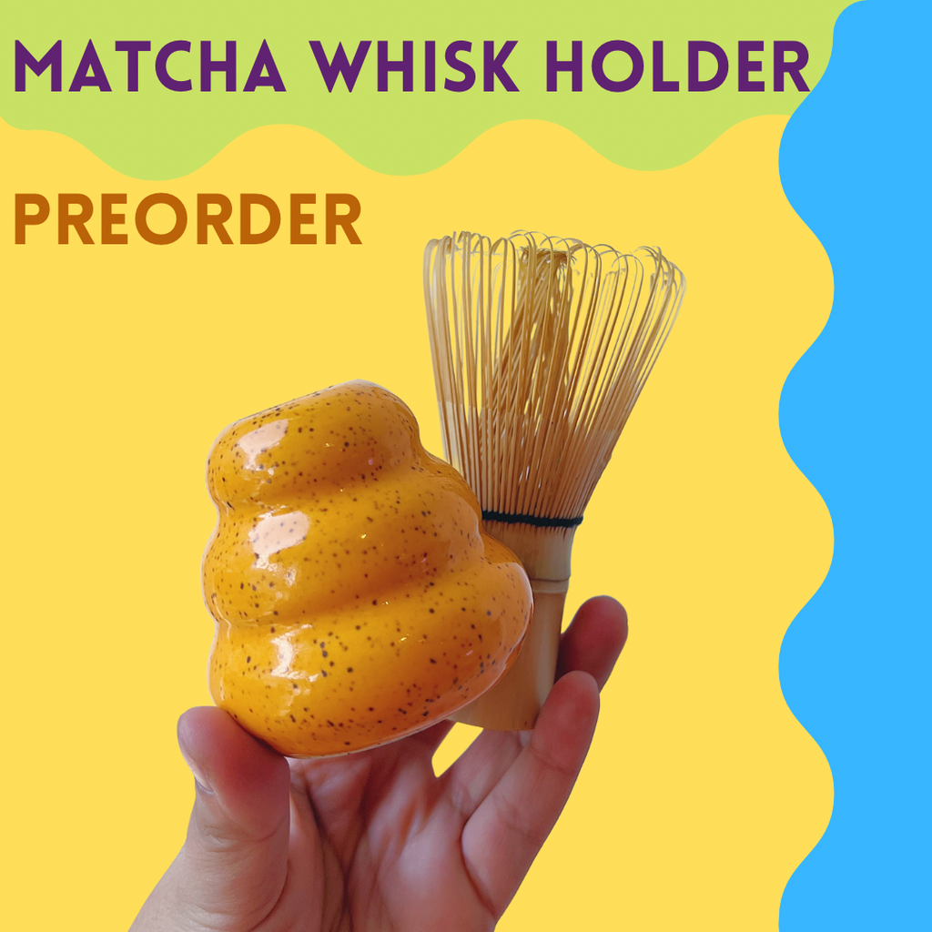 PREORDER MATCHA WHISK HOLDER ✿ SOLID COLORS WITH SPECKLES ONLY