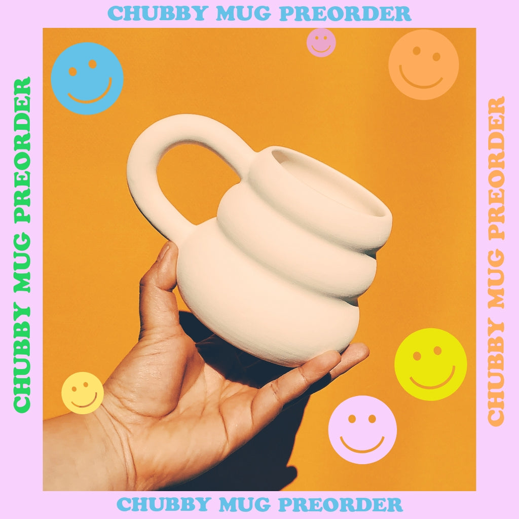 PREORDER CHUBBY STYLE MUG✿ SOLID COLORS ONLY