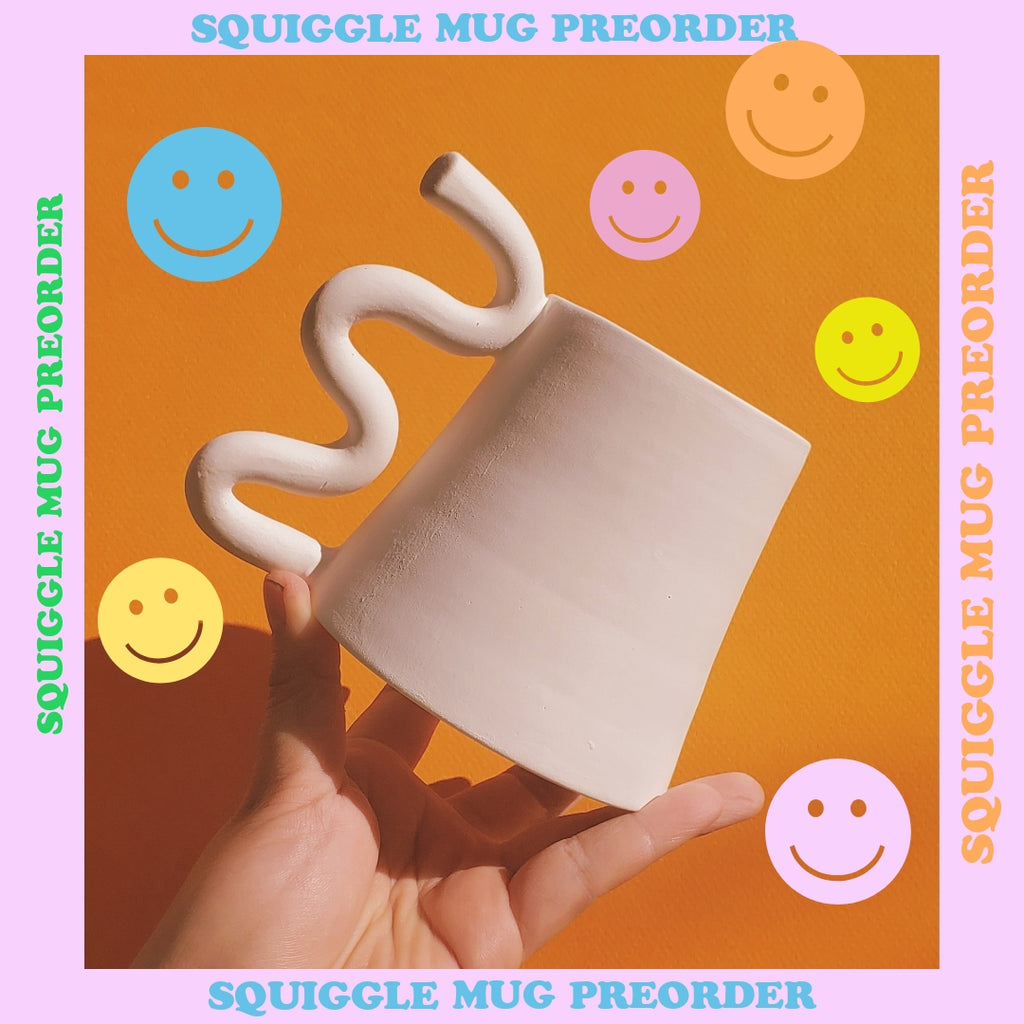PREORDER SQUIGGLE MUG ✿ SOLID COLORS ONLY