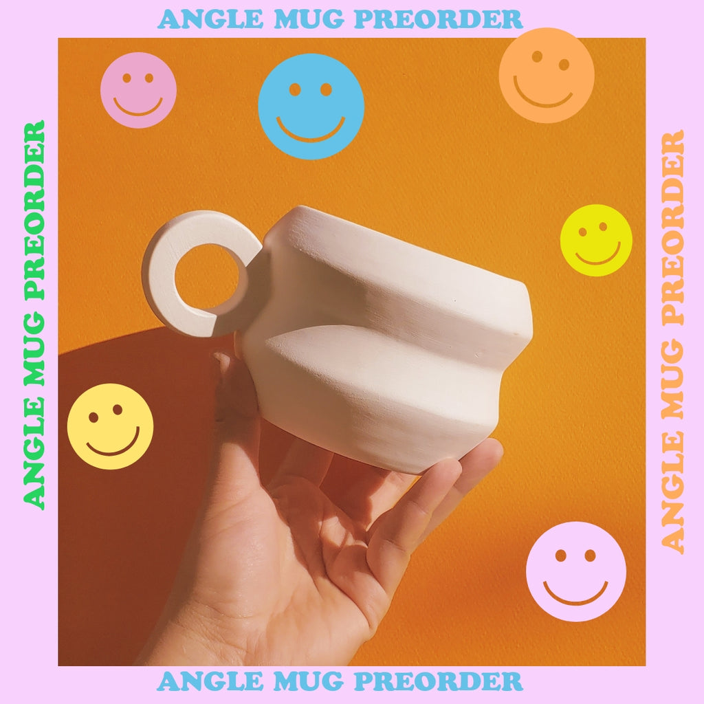 PREORDER ANGLES STYLE MUG OR CUP ✿ SOLID COLORS ONLY